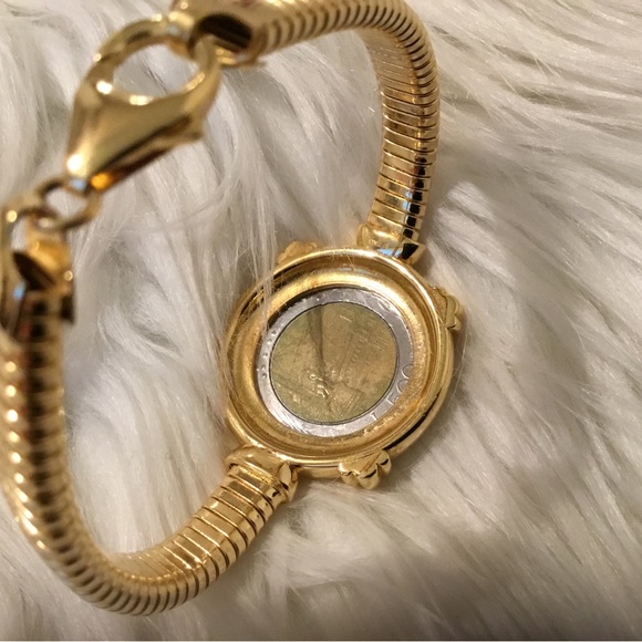 Toscana Italian 18K Gold Plated Lira Coin Bracelet, Size 8” - Picture 11 of 13